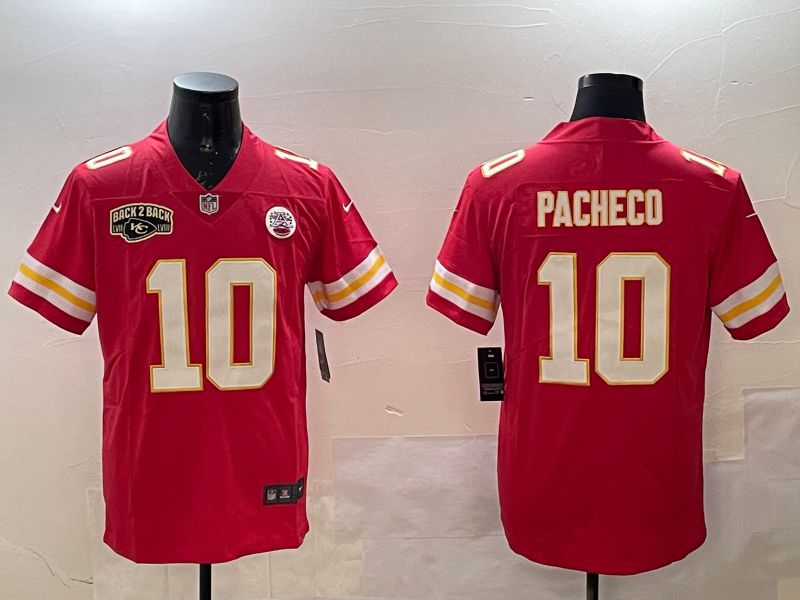 Men Kansas City Chiefs #10 Pacheco Red Second generations 2025 Nike Limited NFL Jersey style 4
